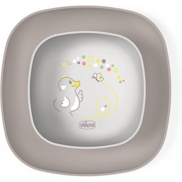 Chicco Assiette Enfant Grise – À partir de 12 mois