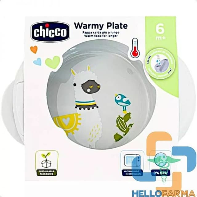 Chicco CH Assiette Isotherme 6M+ – Gris