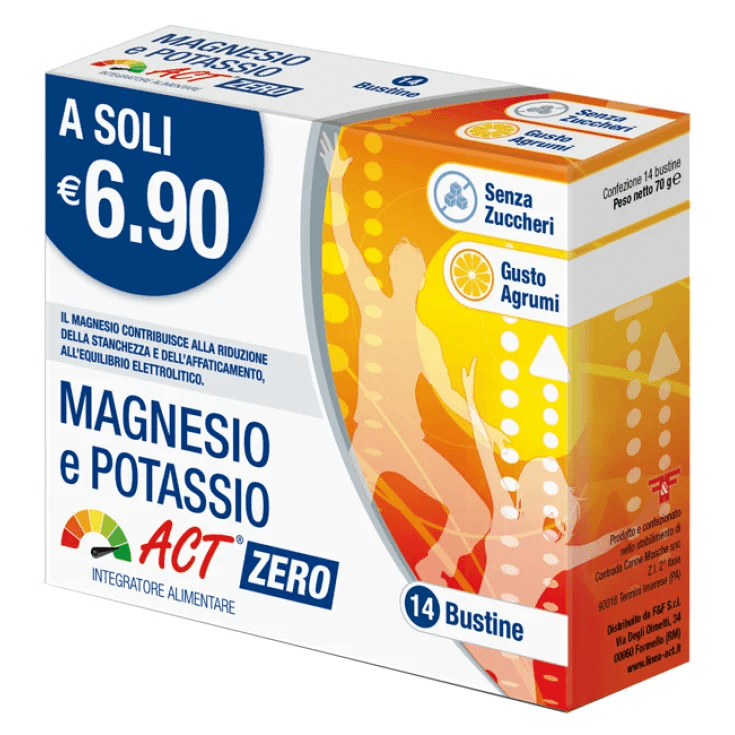 Magnesio Potassio ACT Zero – 14 Beutel