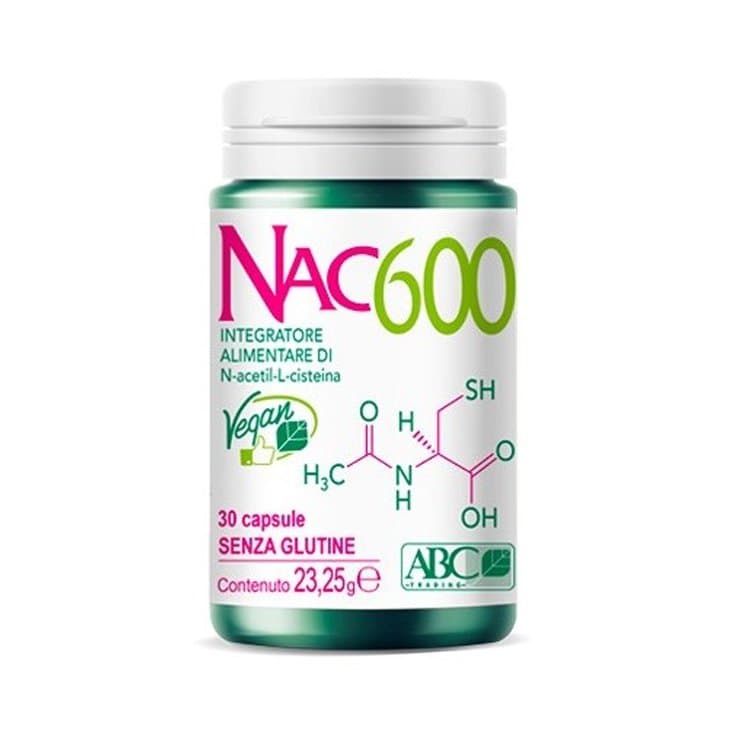 NAC 600 ABC Trading N-Acétylcystéine – 30 gélules