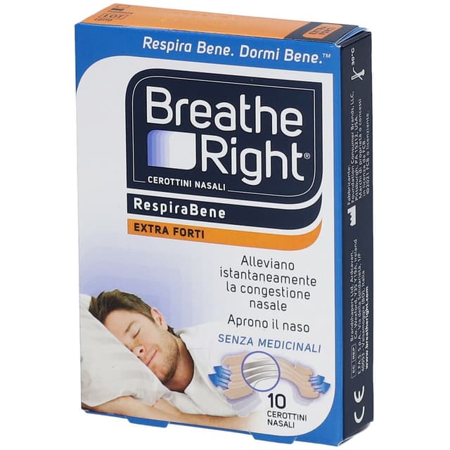 Breath Right Extra Fort – 10 bandelettes nasales