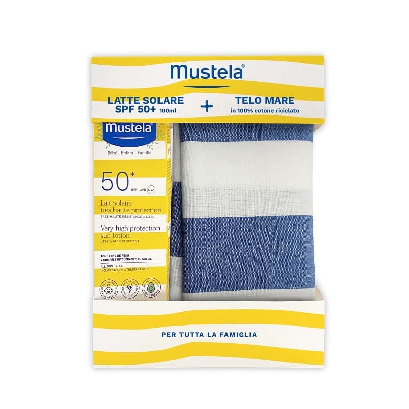Mustela Lait Solaire avec Serviette de Plage