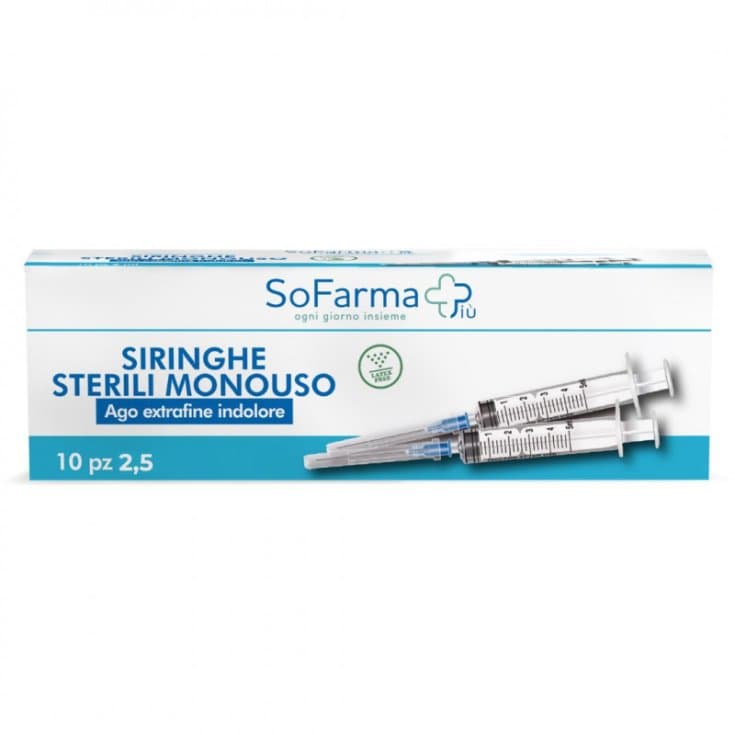 Spritzen 2,5 ml – Kanüle G23, 10 Stück, steril