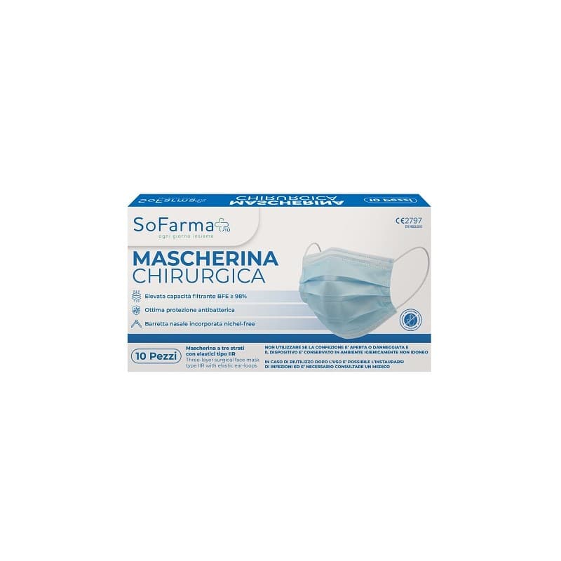 Chirurgische Maske SF+ – 10 Stück