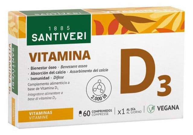 Vitamine D3 – 60 comprimés | Vitamin D3 2000 UI vegan