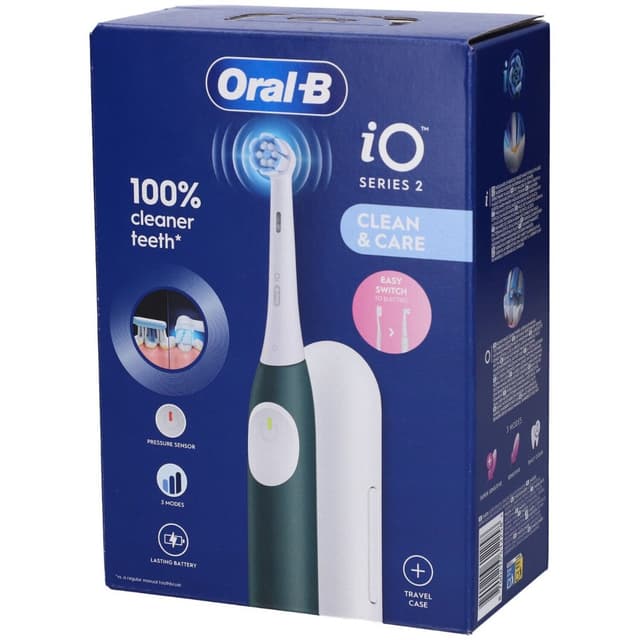 Oral-B Power iO2 Vert Forêt – Brosse à Dents Électrique