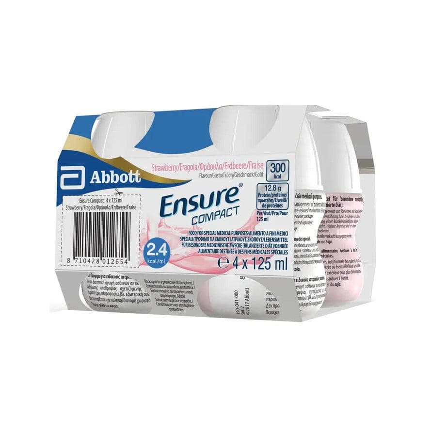 Ensure Compact Fraise – 4 x 125 ml