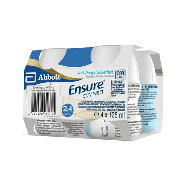 Multivitamines + Minéraux – 4 x 125 ml | Ensure Compact Vanille