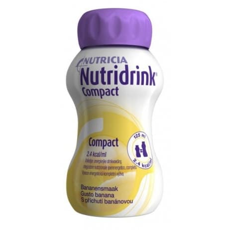 Nutridrink Compact Banana – 4x125 ml Boisson nutritionnelle