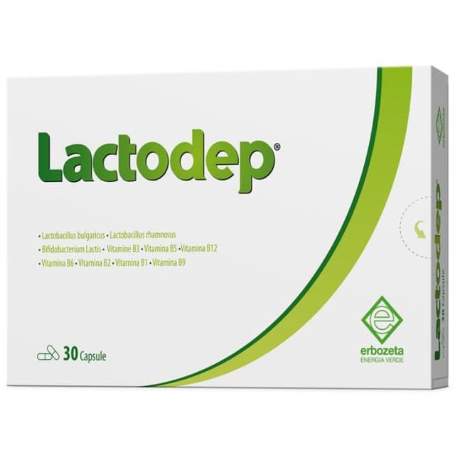 Probiotiques (ferments lactiques) + Complexe vitamines B – 30 gélules de 425 mg | LACTODEP