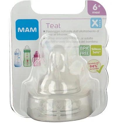 MAM Sucette Taille M17 – 2 pièces, Silicone