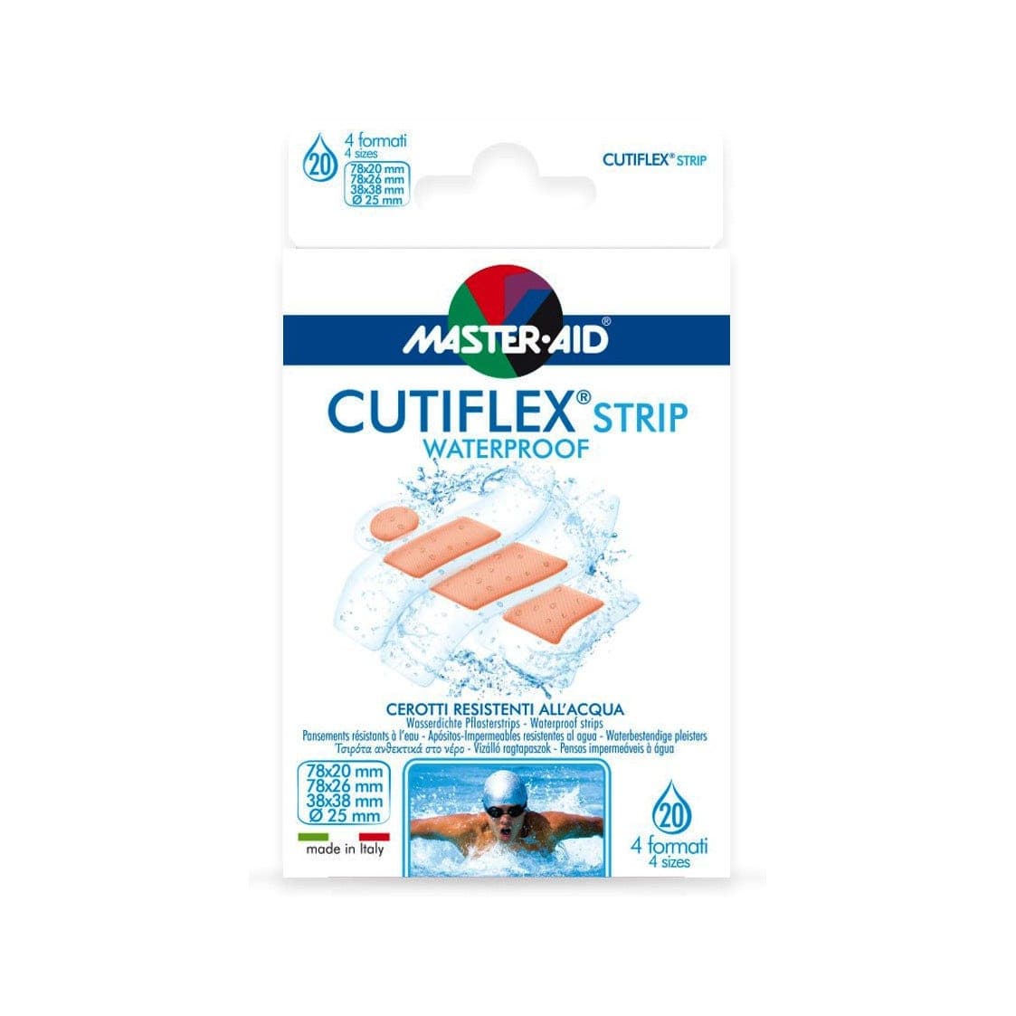 Cutiflex – Pansements 20 pièces en 4 formats