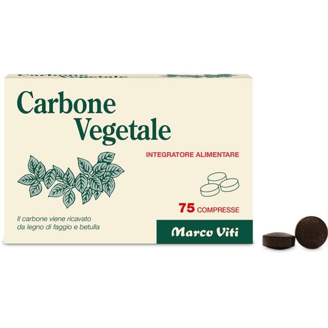 Carbone Végétal Viti – 75 comprimés