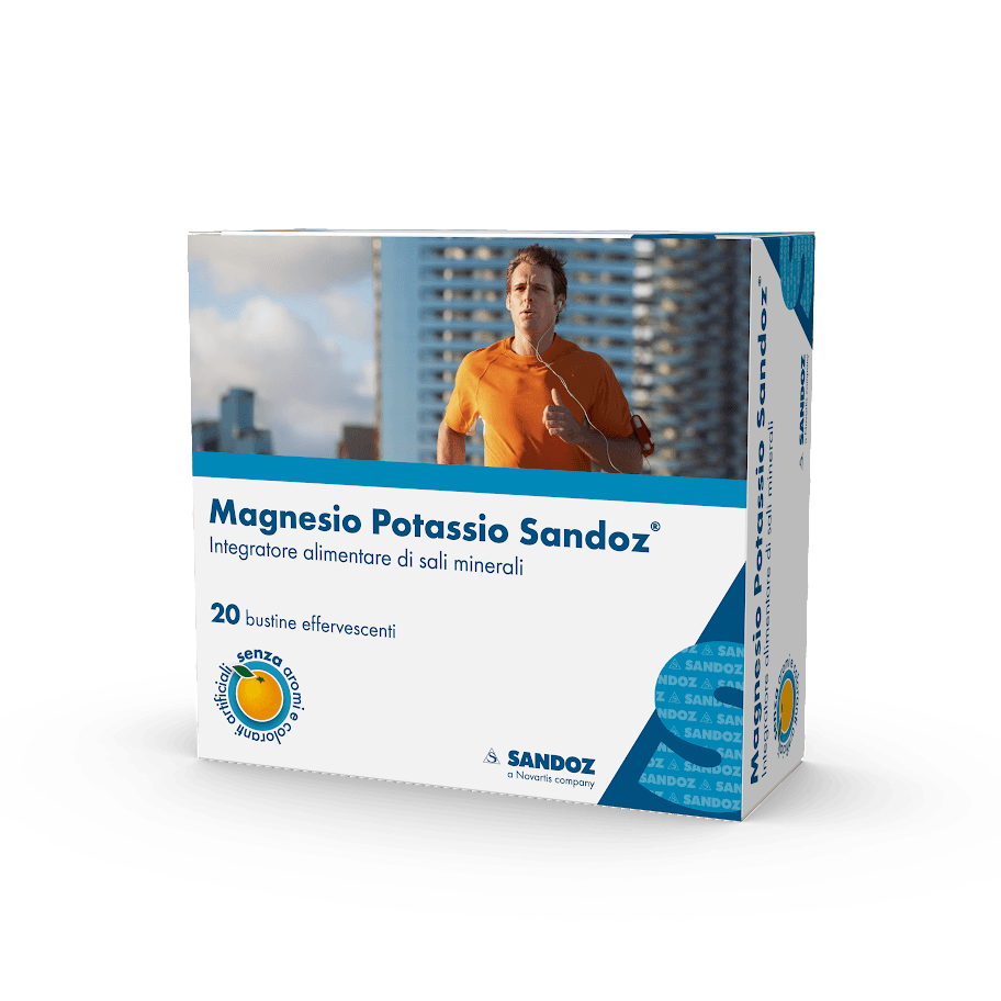 Magnesio Potassio Sandoz – 20 sachets