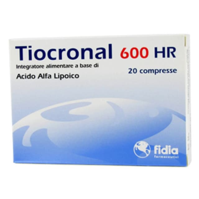 Acide alpha-lipoïque – 20 comprimés | Tiocronal 600 HR