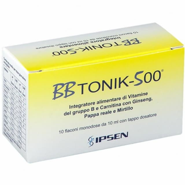 Complexe vitamines B + Calcium – 10 ampoules de 10 ml | BBTonik 500