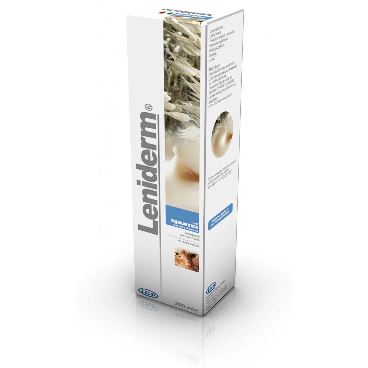 Leniderm Mousse Nettoyante pour Animaux – 200 ml