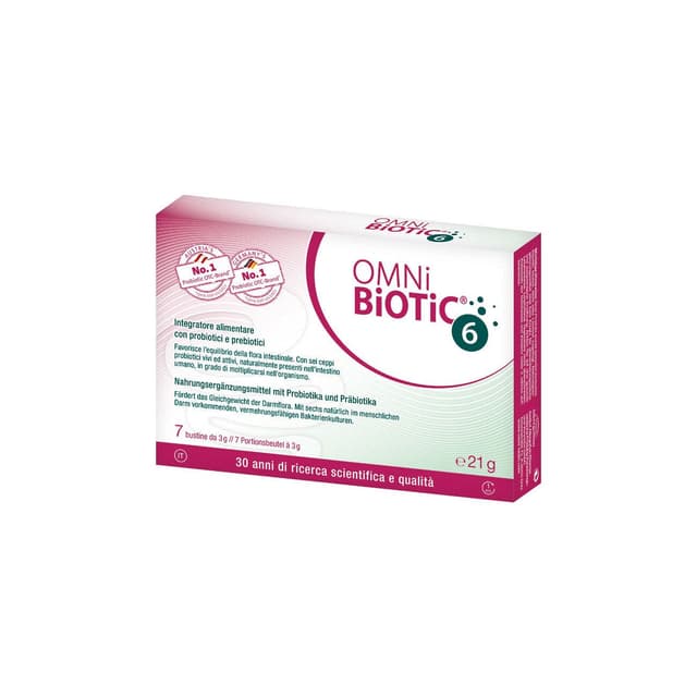 Inuline + Probiotiques (ferments lactiques) – 7 sachets | OMNI BIOTIC 6