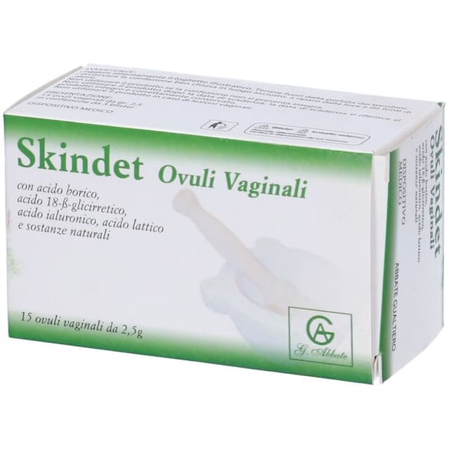 Skindet Vaginale Ovuli – 15 pièces de 2,5 g