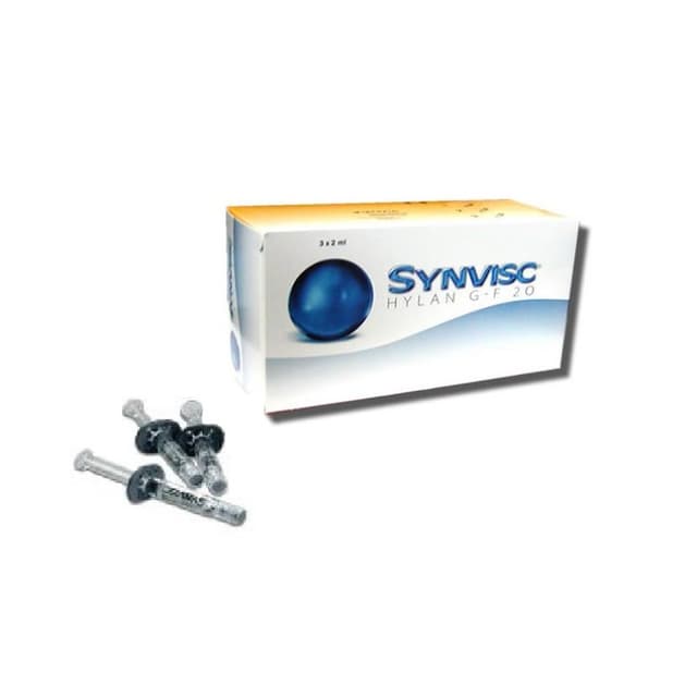 Synvisc Seringues Acide Hyaluronique – 3 seringues de 2 ml