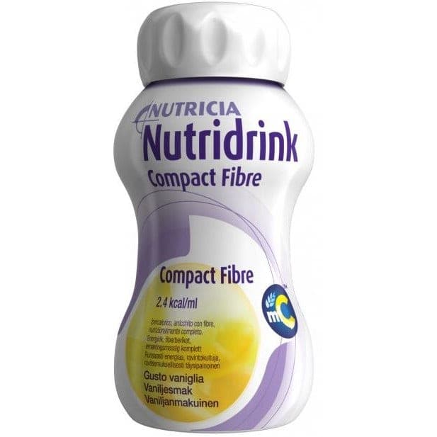 Nutridrink Compact Fibre Vanille – Supplément nutritif, 4 x 125 ml