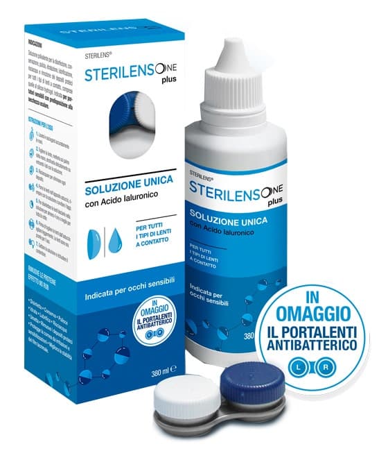 Sterilens One Plus – solution tout-en-un pour lentilles de contact, 380 ml