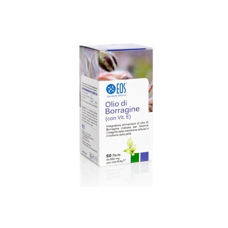 EOS Huile de Bourrache 690 mg – 60 Gélules avec Acide Gamma-Linolénique