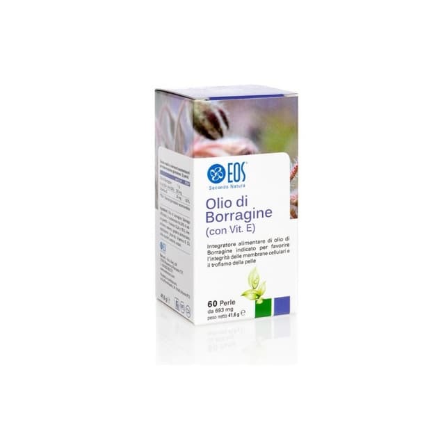 EOS Huile de Bourrache 690 mg – 60 Gélules avec Acide Gamma-Linolénique