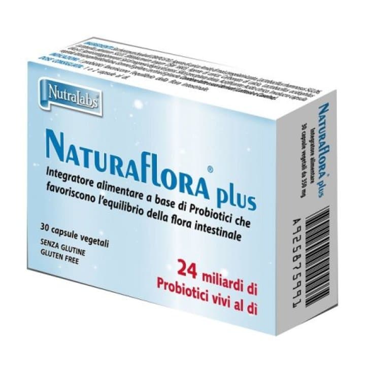 NaturaFlora Plus – 30 gélules avec cultures de bactéries lactiques