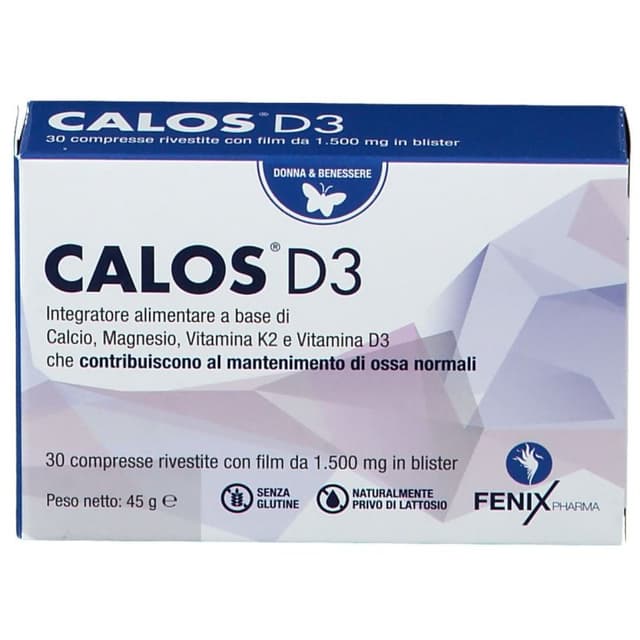 Calcium + Vitamine D3 – 30 comprimés | Calos D3