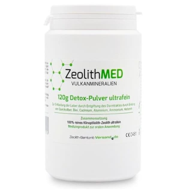 Zeolith MED Détox Poudre – 120 g Dispositif Médical avec Clinoptilolite