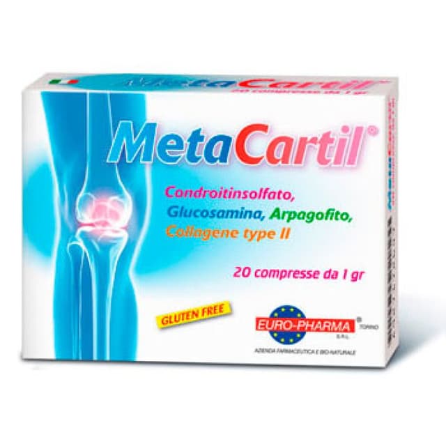 Chondroïtine + Glucosamine – 20 comprimés de 1 g | Metacartil