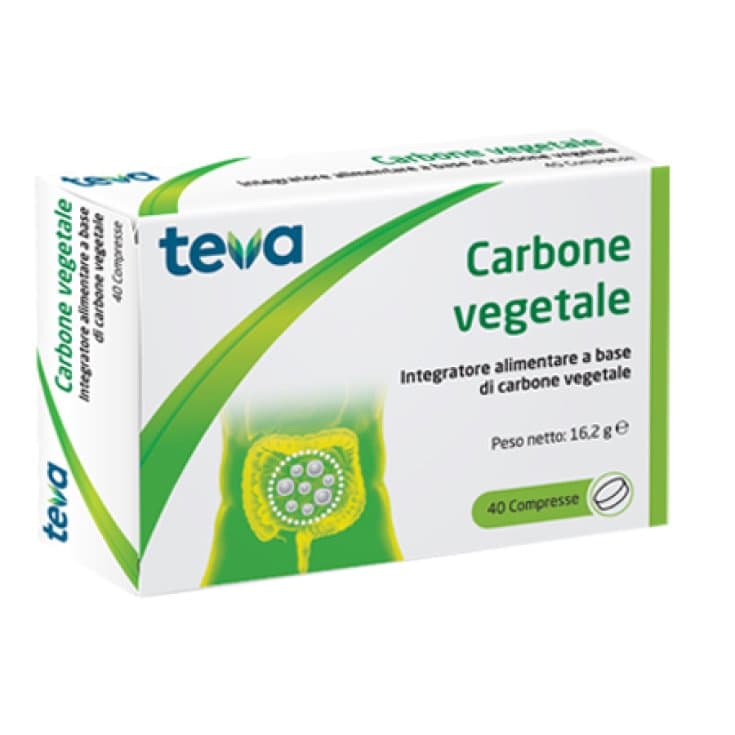 Carbone Végétal Teva – 40 comprimés