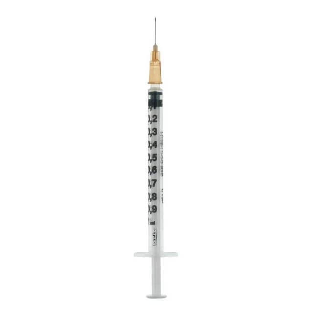 Seringue pour Insuline 1 ml avec Aiguille 26 G – Seringue Stérile à Usage Unique