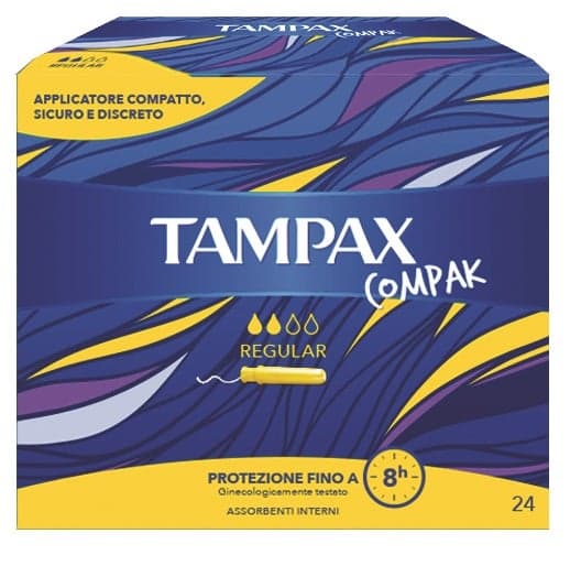 Tampax Compak Regular Tampons avec Applicateur – 24 Pièces