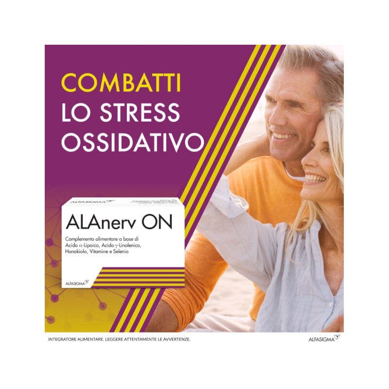 Acide alpha-lipoïque + Complexe vitamines B – 20 gélules | Alanerv ON Int 985 mg