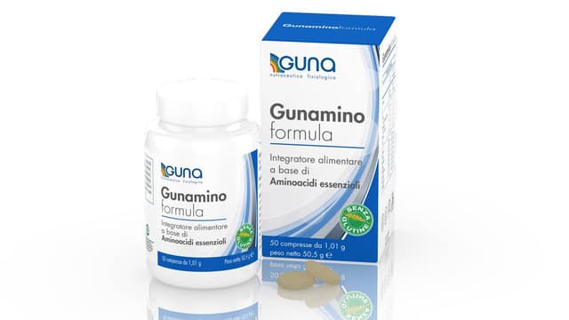 Acides aminés essentiels + Acides aminés – 50 Comprimés | Gunamino Formula