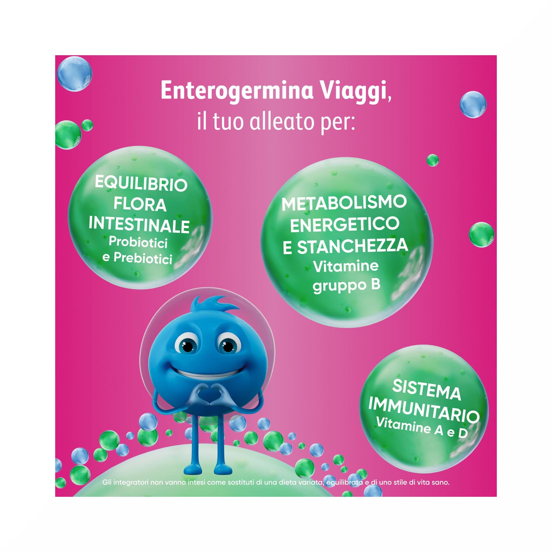 Saccharomyces boulardii + Multivitamines – 12 sachets | Enterogermina Voyage