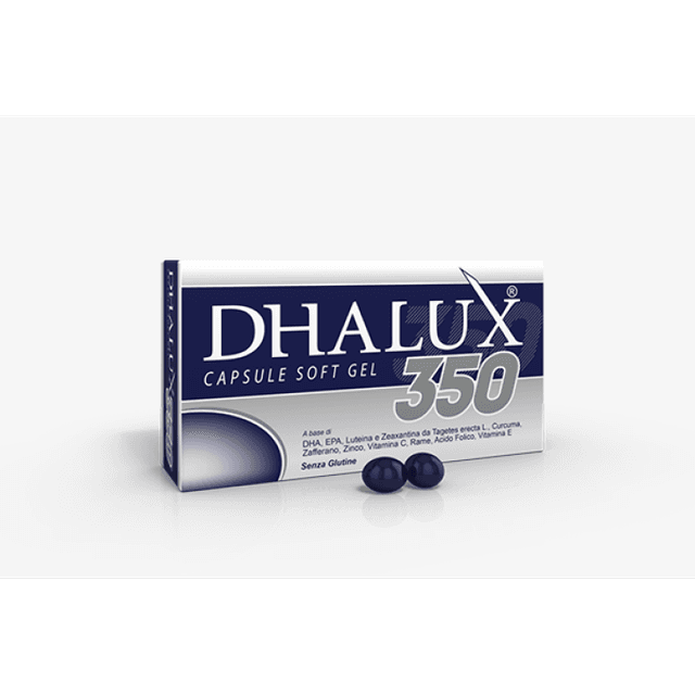 Oméga-3 EPA et DHA + Lutéine – 30 gélules molles | DHALUX 350