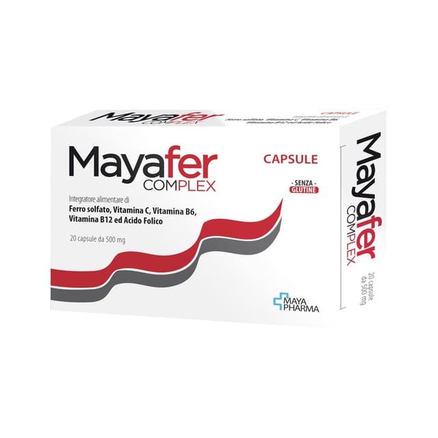 Fer + Vitamine C – 20 gélules | Mayafer Complex