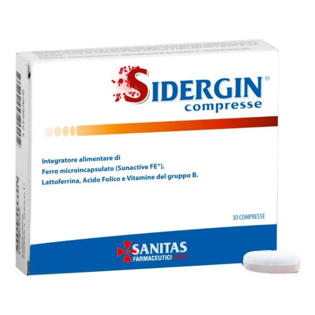 Fer + Complexe vitamines B – 30 comprimés | Sidergin