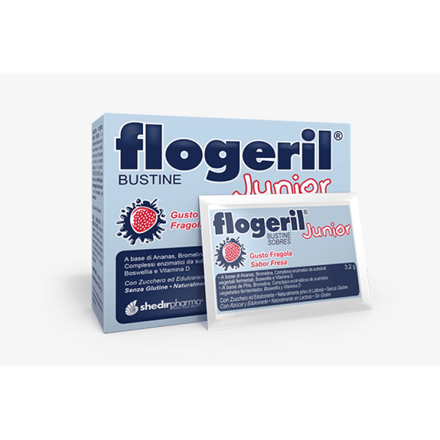 Broméline + Boswellia – 20 sachets | Flogeril Junior Fragola