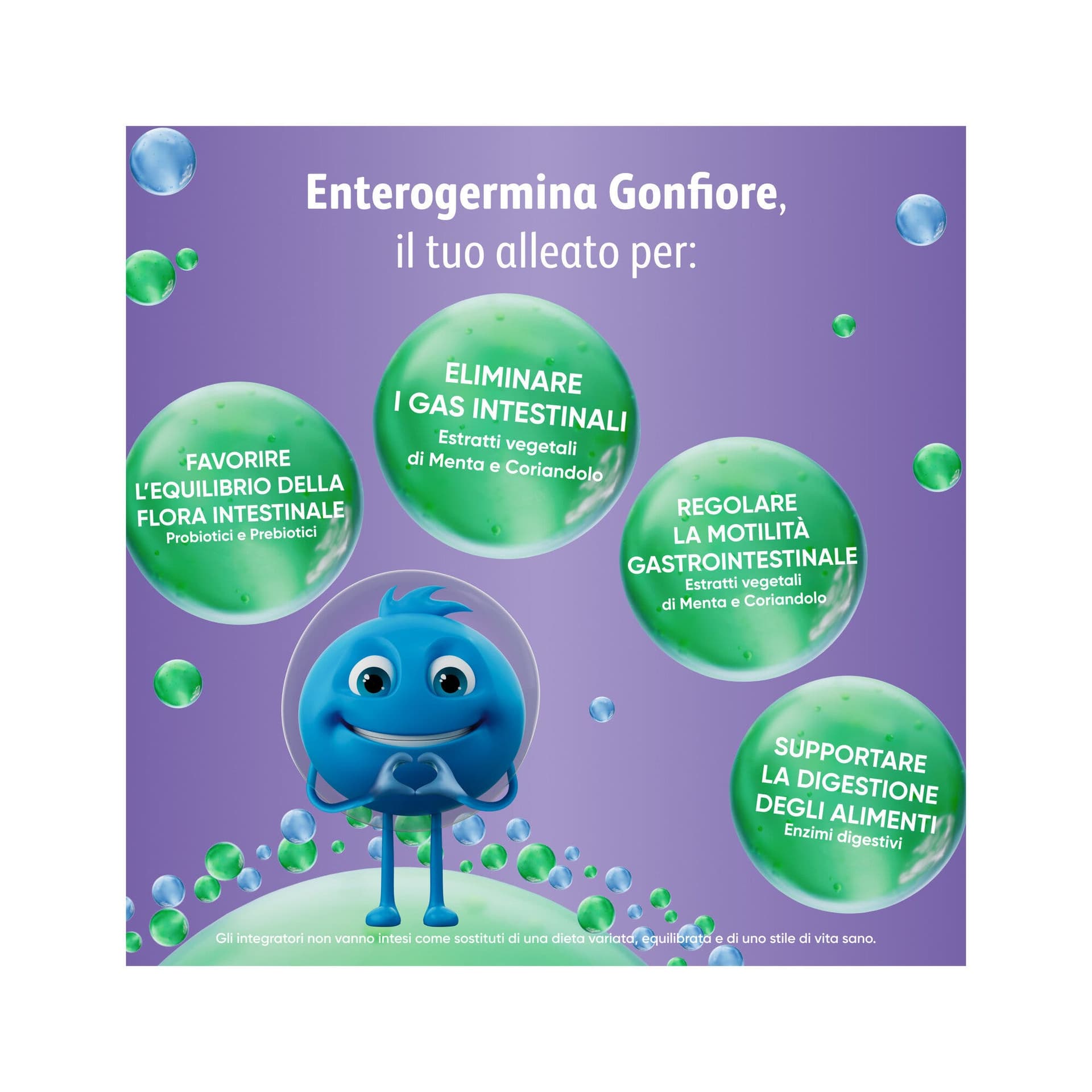 Probiotiques (ferments lactiques) – 10 sachets probiotique | Enterogermina Gonfiore