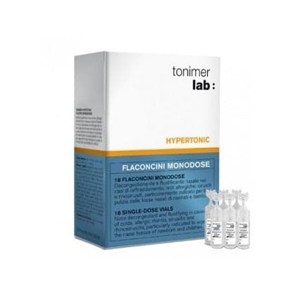Tonimer Lab Hypertonic Monodoses – 18 ampoules d'eau de mer