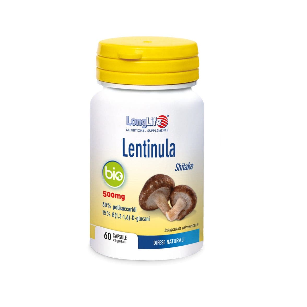 LongLife Lentinula Bio Shiitake – 60 gélules