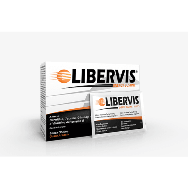 L-carnitine + Ginseng – 20 sachets | Libervis Energy Orange