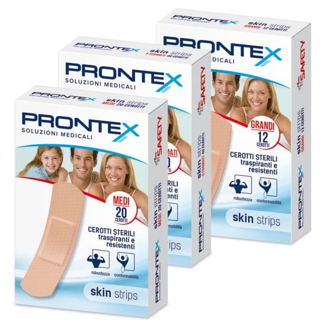 Prontex Skin Strips Assort – Boîte de 40 pansements