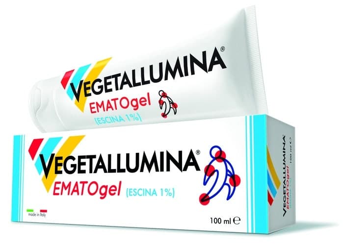 Vegetallumina Escina 1% – gel 100 ml pour jambes fatiguées