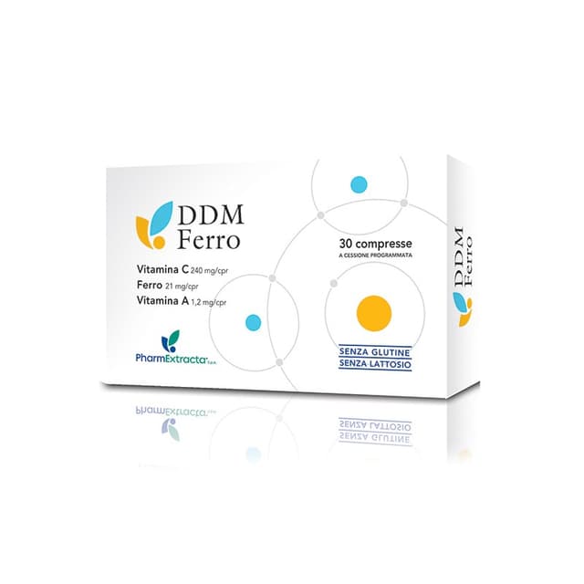 Fer + Vitamine C – 30 comprimés avec fer | DDM Ferro