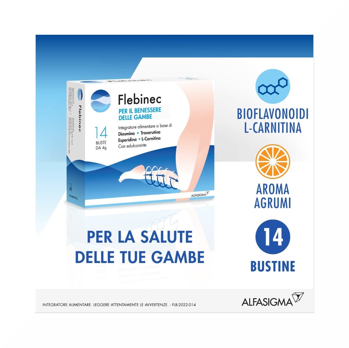 Diosmine + Rutine – 14 sachets de 4 g | Flebinec
